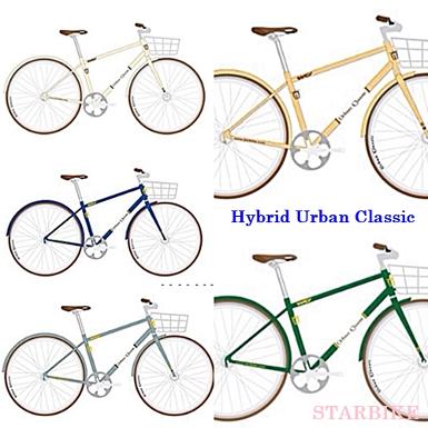 จักรยานไฮบริด WCI รุ่น Urban Classic ล้อ700C. เกียร์21สปีด แถมสูบพกพา,ขากระติก,ตระกร้าหน้า